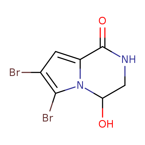 6,7-Dibromo-4-hydroxy-1H,2H,3H,4H-pyrrolo[1,2-a]pyrazin-1-one