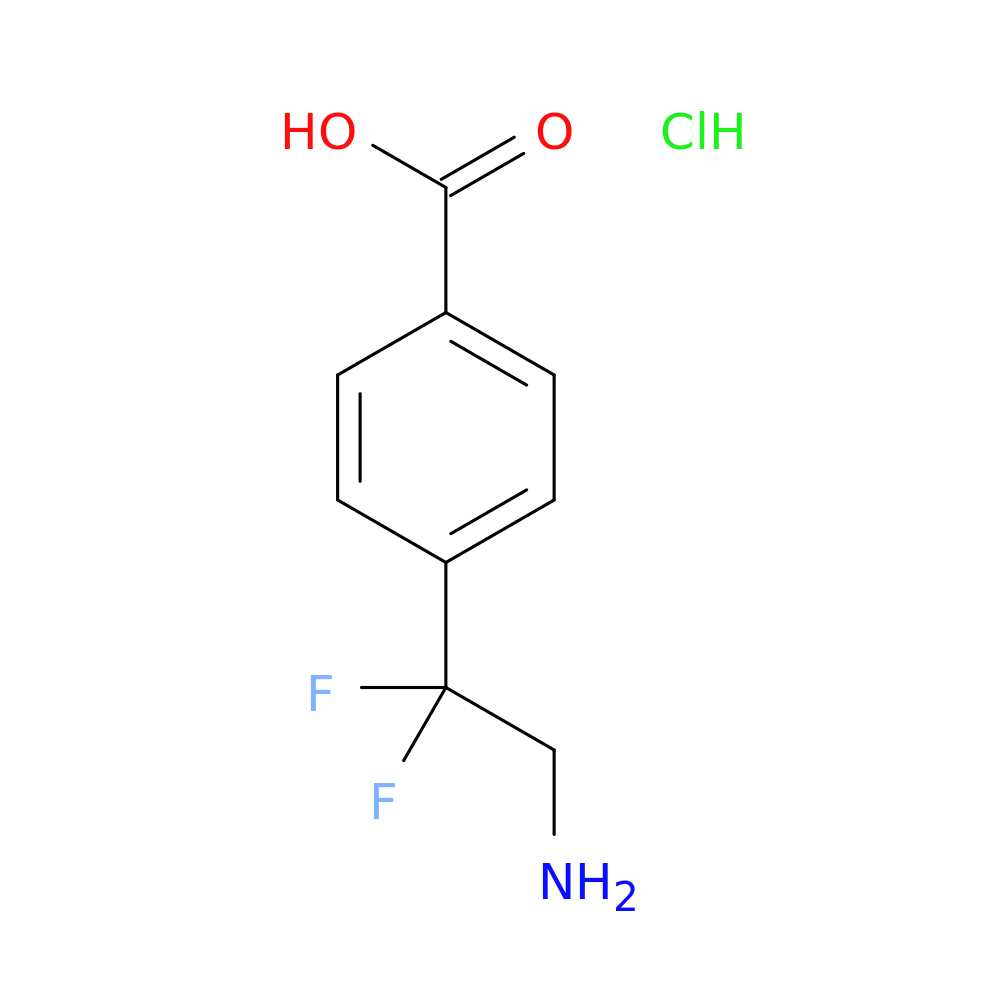 4-(2-amino-1,1-difluoroethyl)benzoic acid hydrochloride
