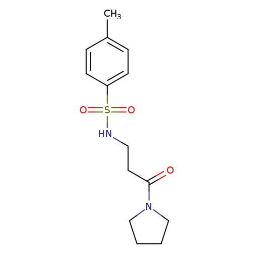 4-METHYL-N-(3-OXO-3-(PYRROLIDIN-1-YL)PROPYL)BENZENESULFONAMIDE