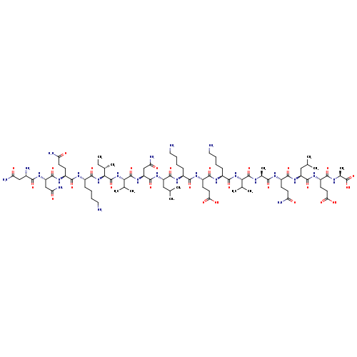 L-Alanine, L-asparaginyl-L-asparaginyl-L-glutaminyl-L-lysyl-L-isoleucyl-L-valyl-L-asparaginyl-L-leucyl-L-lysyl-L-α-glutamyl-L-lysyl-L-valyl-L-alanyl-L-glutaminyl-L-leucyl-L-α-glutamyl-