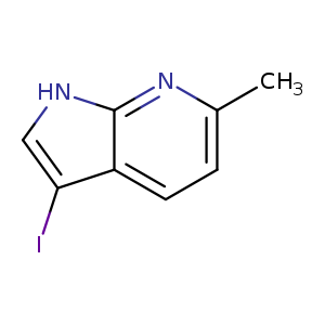 1H-Pyrrolo[2,3-b]pyridine, 3-iodo-6-methyl-