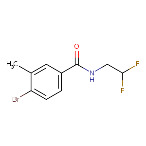 4-bromo-N-(2,2-difluoroethyl)-3-methylbenzamide