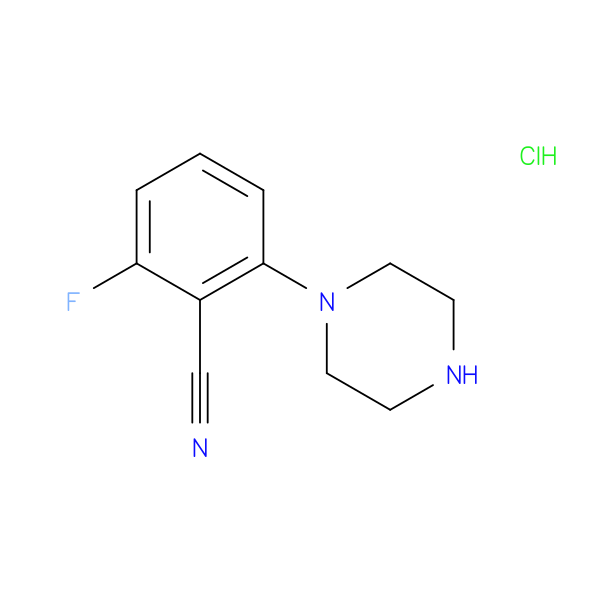 2-fluoro-6-(piperazin-1-yl)benzonitrile hydrochloride