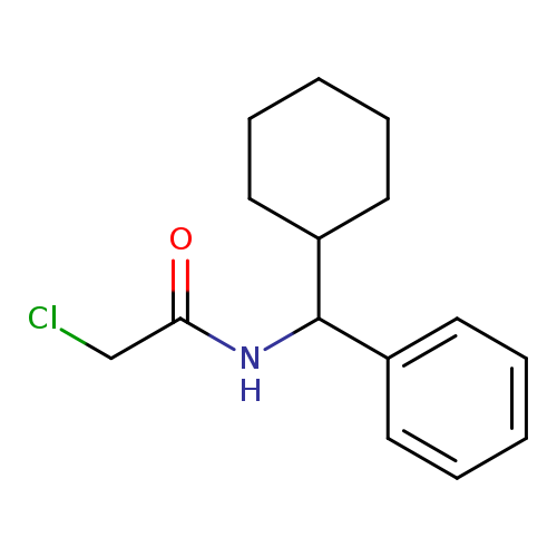 2-chloro-N-[cyclohexyl(phenyl)methyl]acetamide