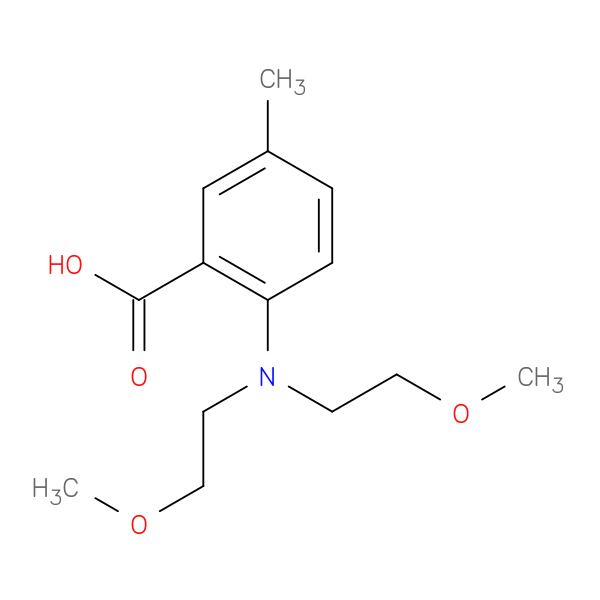 2-[bis(2-methoxyethyl)amino]-5-methylbenzoic acid