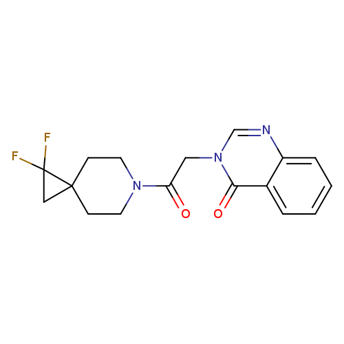 3-(2-{1,1-difluoro-6-azaspiro[2.5]octan-6-yl}-2-oxoethyl)-3,4-dihydroquinazolin-4-one