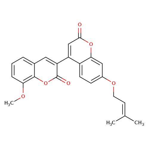 8-methoxy-7'-[(3-methylbut-2-en-1-yl)oxy]-2H,2'H-[3,4'-bichromene]-2,2'-dione
