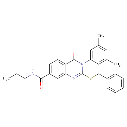 2-(benzylsulfanyl)-3-(3,5-dimethylphenyl)-4-oxo-N-propyl-3,4-dihydroquinazoline-7-carboxamide