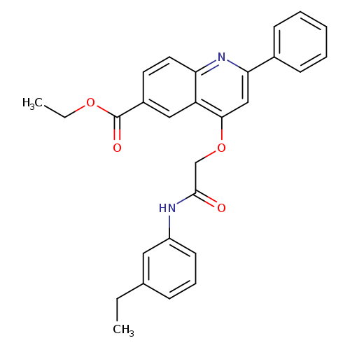 ethyl 4-{[(3-ethylphenyl)carbamoyl]methoxy}-2-phenylquinoline-6-carboxylate