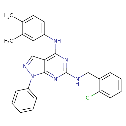N6-[(2-chlorophenyl)methyl]-N4-(3,4-dimethylphenyl)-1-phenyl-1H-pyrazolo[3,4-d]pyrimidine-4,6-diamine