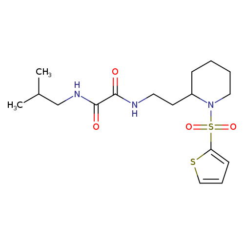 N-(2-methylpropyl)-N'-{2-[1-(thiophene-2-sulfonyl)piperidin-2-yl]ethyl}ethanediamide
