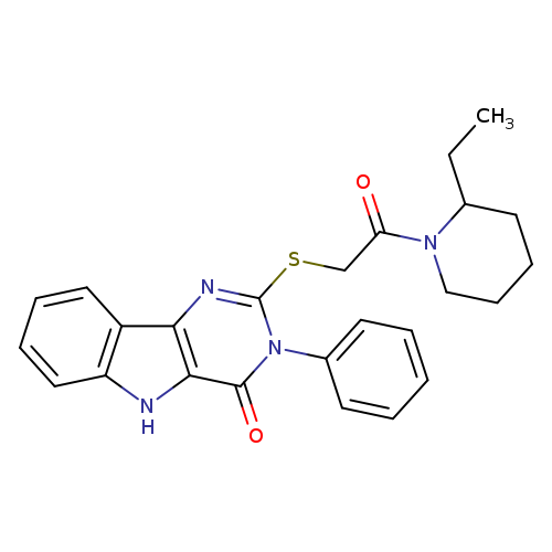 2-{[2-(2-ethylpiperidin-1-yl)-2-oxoethyl]sulfanyl}-3-phenyl-3H,4H,5H-pyrimido[5,4-b]indol-4-one