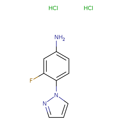 3-fluoro-4-(1H-pyrazol-1-yl)aniline dihydrochloride