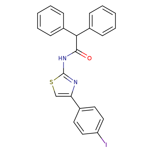 N-[4-(4-iodophenyl)-1,3-thiazol-2-yl]-2,2-diphenylacetamide