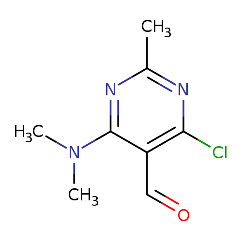 4-chloro-6-(dimethylamino)-2-methylpyrimidine-5-carbaldehyde