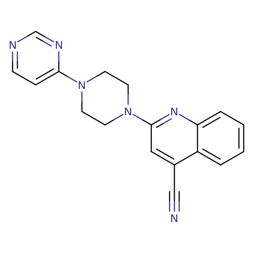 2-[4-(pyrimidin-4-yl)piperazin-1-yl]quinoline-4-carbonitrile