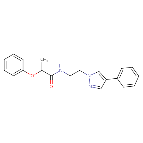 2-phenoxy-N-[2-(4-phenyl-1H-pyrazol-1-yl)ethyl]propanamide