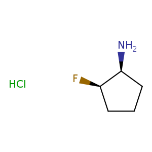 (1S,2R)-2-fluorocyclopentan-1-amine hydrochloride, cis