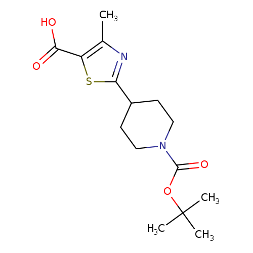 4-Methyl-2-[1-(tert-butoxycarbonyl)piperid-4-yl]-1,3-thiazole-5-carboxylic acid
