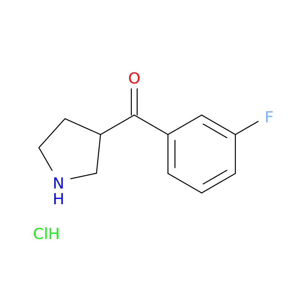 (3-Fluorophenyl)(pyrrolidin-3-yl)methanone hydrochloride