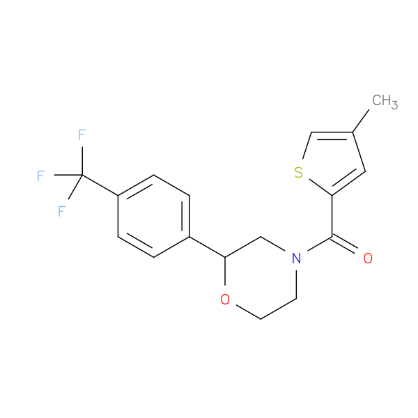 4-(4-methylthiophene-2-carbonyl)-2-[4-(trifluoromethyl)phenyl]morpholine