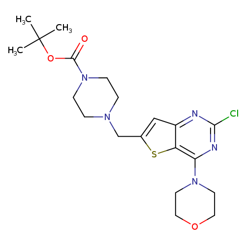 tert-butyl 4-[(2-chloro-4-morpholin-4-ylthieno[3,2-d]pyrimidin-6-yl)methyl]piperazine-1-carboxylate