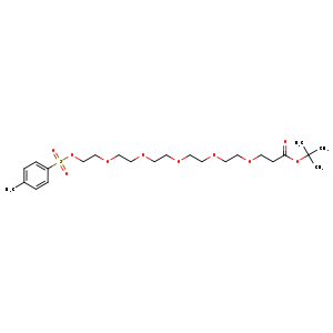 3,6,9,12,15-Pentaoxaoctadecan-18-oic acid,1-[[(4-methylphenyl)sulfonyl]oxy]-, 1,1-dimethylethyl ester
