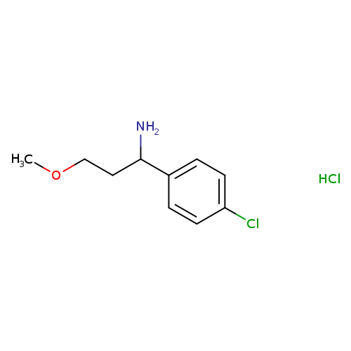 1-(4-chlorophenyl)-3-methoxypropan-1-amine hydrochloride
