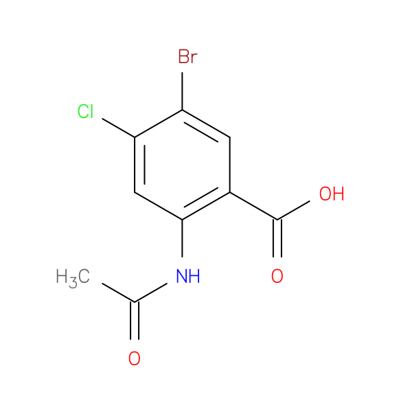 2-Acetamido-5-bromo-4-chlorobenzoic acid