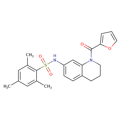 N-[1-(furan-2-carbonyl)-1,2,3,4-tetrahydroquinolin-7-yl]-2,4,6-trimethylbenzene-1-sulfonamide