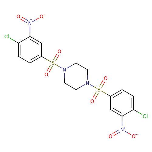 1,4-bis(4-chloro-3-nitrobenzenesulfonyl)piperazine