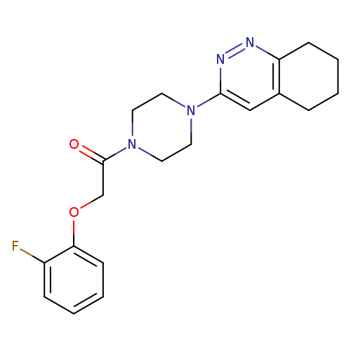 2-(2-fluorophenoxy)-1-[4-(5,6,7,8-tetrahydrocinnolin-3-yl)piperazin-1-yl]ethan-1-one