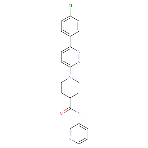 1-[6-(4-chlorophenyl)pyridazin-3-yl]-N-(pyridin-3-yl)piperidine-4-carboxamide