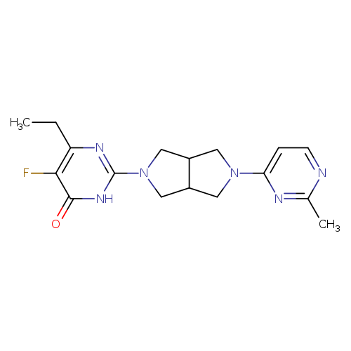 6-ethyl-5-fluoro-2-[5-(2-methylpyrimidin-4-yl)-octahydropyrrolo[3,4-c]pyrrol-2-yl]-3,4-dihydropyrimidin-4-one
