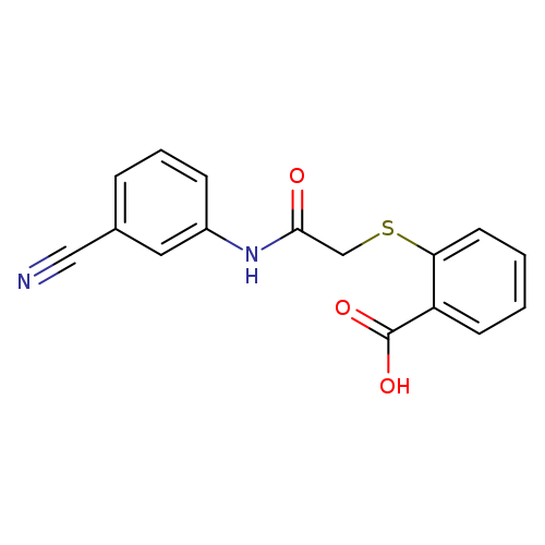 2-({[(3-cyanophenyl)carbamoyl]methyl}sulfanyl)benzoic acid