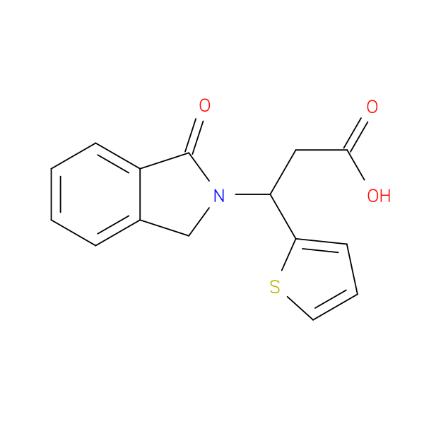 3-(1-Oxo-1,3-dihydro-2h-isoindol-2-yl)-3-(2-thienyl)propanoic acid