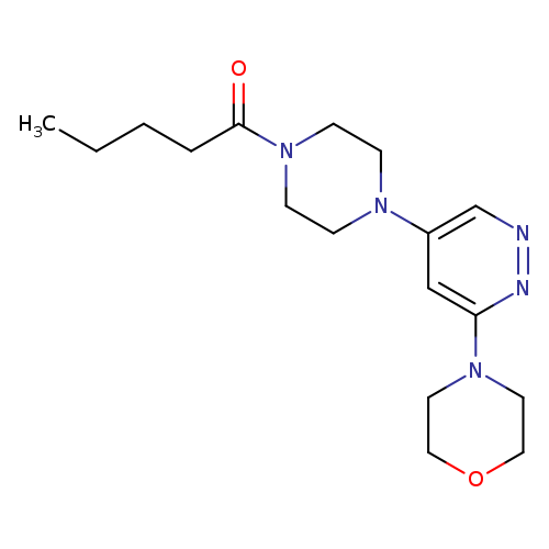 1-{4-[6-(morpholin-4-yl)pyridazin-4-yl]piperazin-1-yl}pentan-1-one