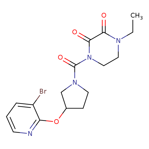 1-{3-[(3-bromopyridin-2-yl)oxy]pyrrolidine-1-carbonyl}-4-ethylpiperazine-2,3-dione
