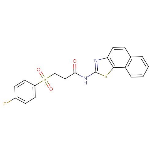 3-(4-fluorobenzenesulfonyl)-N-{naphtho[2,1-d][1,3]thiazol-2-yl}propanamide