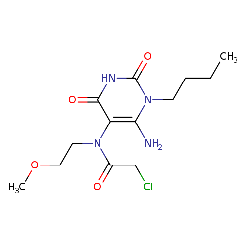 N-(6-Amino-1-butyl-2,4-dioxo-1,2,3,4-tetrahydro-pyrimidin-5-yl)-2-chloro-N-(2-methoxy-ethyl)-acetamide
