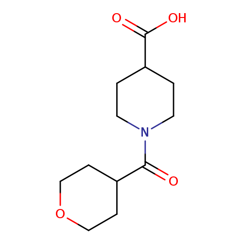1-(Tetrahydro-2h-pyran-4-carbonyl)piperidine-4-carboxylic acid