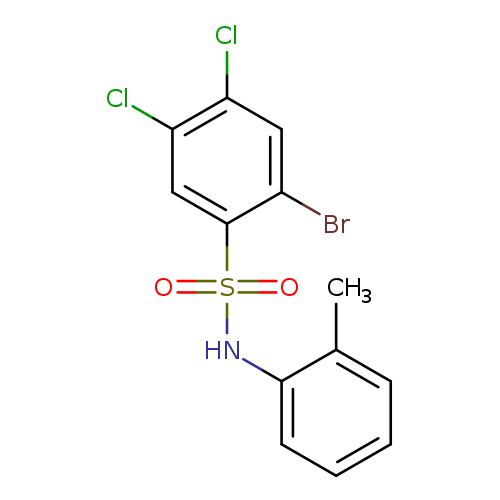 2-bromo-4,5-dichloro-N-(2-methylphenyl)benzene-1-sulfonamide