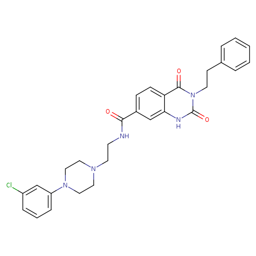 N-{2-[4-(3-chlorophenyl)piperazin-1-yl]ethyl}-2,4-dioxo-3-(2-phenylethyl)-1,2,3,4-tetrahydroquinazoline-7-carboxamide