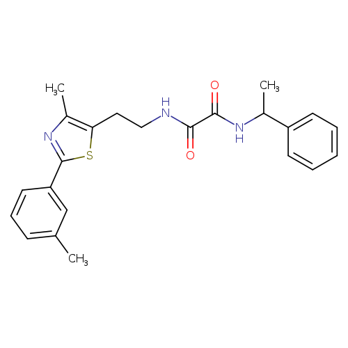 N-{2-[4-methyl-2-(3-methylphenyl)-1,3-thiazol-5-yl]ethyl}-N'-(1-phenylethyl)ethanediamide