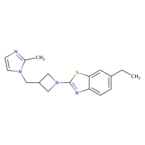 6-ethyl-2-{3-[(2-methyl-1H-imidazol-1-yl)methyl]azetidin-1-yl}-1,3-benzothiazole
