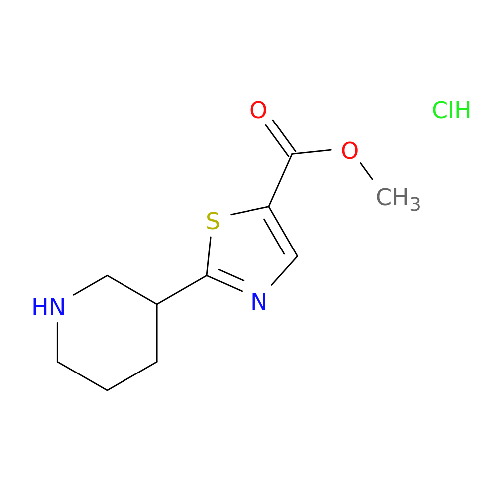 Methyl 2-(piperidin-3-yl)-1,3-thiazole-5-carboxylate hydrochloride