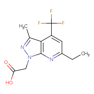 2-(6-Ethyl-3-methyl-4-(trifluoromethyl)-1H-pyrazolo[3,4-b]pyridin-1-yl)acetic acid