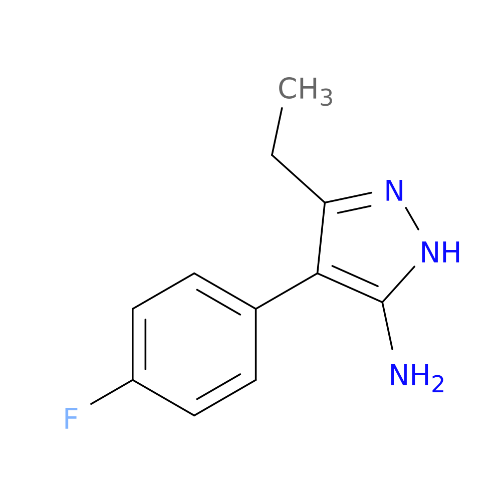 3-ethyl-4-(4-fluorophenyl)-1H-pyrazol-5-amine