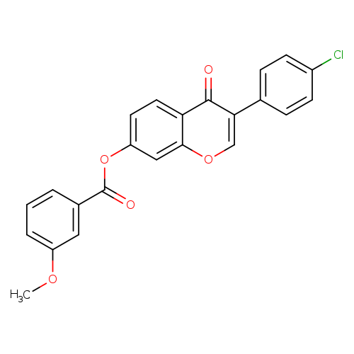 3-(4-chlorophenyl)-4-oxo-4H-chromen-7-yl 3-methoxybenzoate