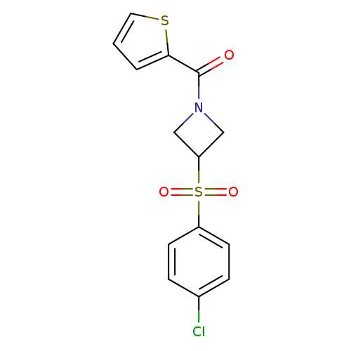 3-(4-chlorobenzenesulfonyl)-1-(thiophene-2-carbonyl)azetidine